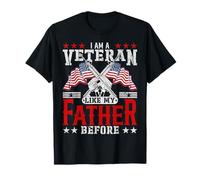 Je suis Un vétéran comme Mon père Avant - Vietnam Veteran T-Shirt