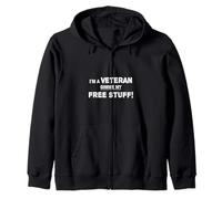 Je Suis Un Vétéran, Donnez-Moi Mes Affaires Gratuites! Sweat à Capuche