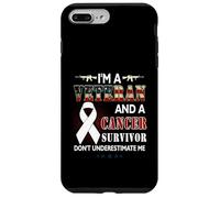Je suis Un vétéran et Un survivant du Cancer, ne me sous-Estimez Pas Coque pour iPhone 7 Plus/8 Plus