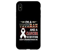 Je suis Un vétéran et Un survivant du Cancer, ne me sous-Estimez Pas Coque pour iPhone XS Max