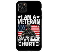 Je suis Un vétéran, Je Peux corriger des bêtises mais ça va Faire Mal Coque pour iPhone 11 Pro Max