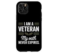 Je suis un vétéran, mon serment n'expire jamais Journée des anciens combattants Coque pour iPhone 11 Pro
