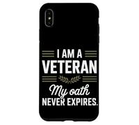Je suis un vétéran, mon serment n'expire jamais Journée des anciens combattants Coque pour iPhone XS Max