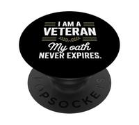 Je suis un vétéran, mon serment n'expire jamais Journée des anciens combattants PopSockets PopGrip Adhésif