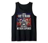 Je suis un vétéran, mon serment n'expire jamais - Patriotic Veteran Débardeur