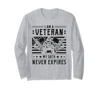 Je suis un vétéran, mon serment n'expire jamais - Patriotic Veteran Manche Longue