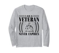 Je suis un vétéran, mon serment n'expire jamais - Patriotic Veteran Manche Longue