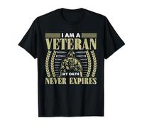 Je suis un vétéran, mon serment n'expire jamais - Patriotic Veteran T-Shirt