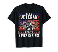 Je suis un vétéran, mon serment n'expire jamais - Patriotic Veteran T-Shirt