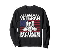 Je suis Un vétéran Mon serment n'expire jamais Veterans Day USA Sweatshirt