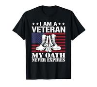 Je suis Un vétéran Mon serment n'expire jamais Veterans Day USA T-Shirt