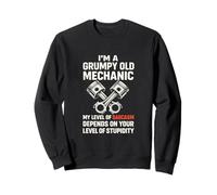 Je suis Un Vieux mécanicien Grincheux, Un mécanicien Automobile drôle, Papa, Hommes Sweatshirt