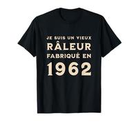 Je Suis Un Vieux Râleur Fabriqué En 1962 Anniversaire 63 Ans T-Shirt