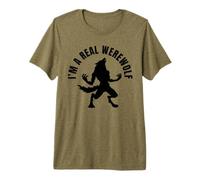 Je suis Un Vrai Loup-Garou T-Shirt Haut de Gamme