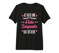 Je suis Une Aide Soignante Qui Déchire Cadeau Aide Soignante T-Shirt Haut de Gamme
