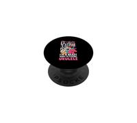Je suis Une bête Qui Joue du ukulélé, Une musicienne drôle PopSockets PopGrip Adhésif