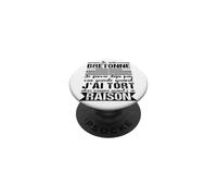 Je suis Une Bretonne Humour Bretagne Cadeau Drôle PopSockets PopGrip Adhésif