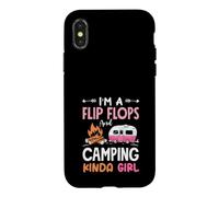 Je suis Une campeuse et Je Fais du Camping Kinda Girl Coque pour iPhone X/XS