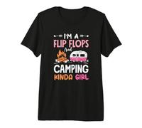 Je suis Une campeuse et Je Fais du Camping Kinda Girl T-Shirt Haut de Gamme