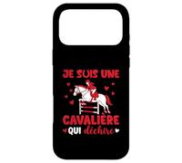 Je suis Une Cavalière Qui Déchire Cheval équitation Femme Coque pour iPhone 17 Pro Max