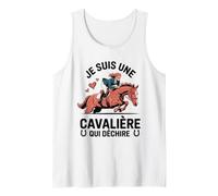 Je suis Une Cavalière Qui Déchire Cheval Équitation Humour Débardeur