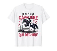 Je Suis Une Cavalière Qui Déchire T-Shirt