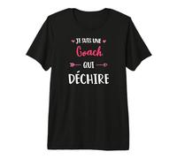Je suis Une Coach Qui Déchire Cadeau Drôle Coach Entraîneur T-Shirt Haut de Gamme