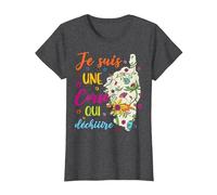 Je suis Une Corse T-Shirt, Femme, Chiné Foncé, 3XL