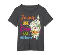 Je suis Une Corse T-Shirt, Femme Grandes Tailles, Chiné Foncé, 1X