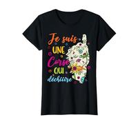Je suis Une Corse T-Shirt, Femme, Noir, S