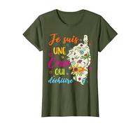 Je suis Une Corse T-Shirt, Femme, Olive, 3XL