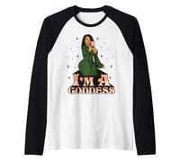 Je suis Une déesse Belle Fille Noire Magic Fun Melanin Queen Manche Raglan