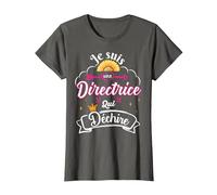 Je suis Une Directrice Qui Déchire Idée Original Drôle T-Shirt, Femme, Asphalte, XXL