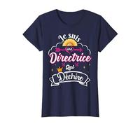 Je suis Une Directrice Qui Déchire Idée Original Drôle T-Shirt, Femme, Bleu Marine, L