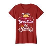 Je suis Une Directrice Qui Déchire Idée Original Drôle T-Shirt, Femme, Canneberge, 3XL
