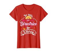 Je suis Une Directrice Qui Déchire Idée Original Drôle T-Shirt, Femme, Rouge, XXL