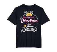 Je suis Une Directrice Qui Déchire Idée Original Drôle T-Shirt, Homme Grandes Tailles, Noir, 5X Tall