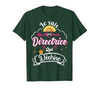 Je suis Une Directrice Qui Déchire Idée Original Drôle T-Shirt, Homme, Vert Forêt, 3XL