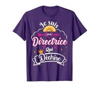 Je suis Une Directrice Qui Déchire Idée Original Drôle T-Shirt, Homme, Violet, 3XL