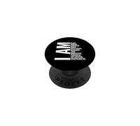 Je suis Une Femme Noire, Une Fille Noire éduquée au Mois de l'histoire des Noirs PopSockets PopGrip Adhésif