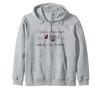 Je suis une Femme simple j'aime les chats et l'apéro Sweat à Capuche