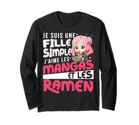 Je suis Une Fille Simple Manga Ramen Anime Manche Longue