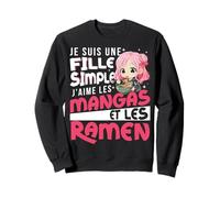 Je suis Une Fille Simple Manga Ramen Anime Sweatshirt