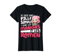 Je suis Une Fille Simple Manga Ramen Anime T-Shirt