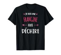 Je Suis Une Frangine Qui Déchire Idée Cadeau Soeur Drôle T-Shirt
