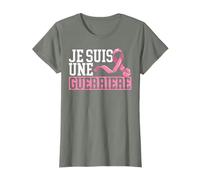Je suis Une Guerriere Cancer du Sein Cadeau Octobre Rose T-Shirt