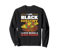 Je suis Une Histoire Noire J'aime être Une Femme Noire Sweatshirt