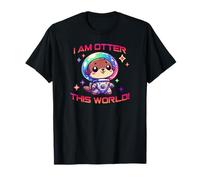 Je suis une loutre, ce monde est un joli anime kawaii amusant dans l'espace T-Shirt