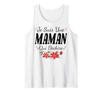 Je suis Une Maman Qui Déchire avec Fleurs Débardeur