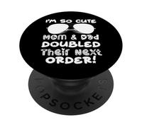 Je suis Une Maman Tellement Mignonne et J'Ai doublé Leur Prochaine Commande de Jumeaux PopSockets PopGrip Adhésif